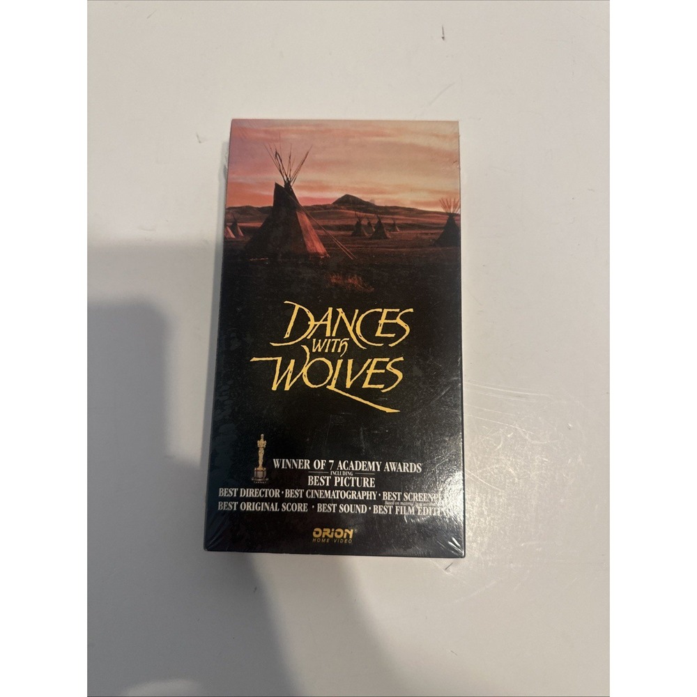 Dances with Wolves VHS Orion Home Video Academy Award Best Picture Kevin Costner
